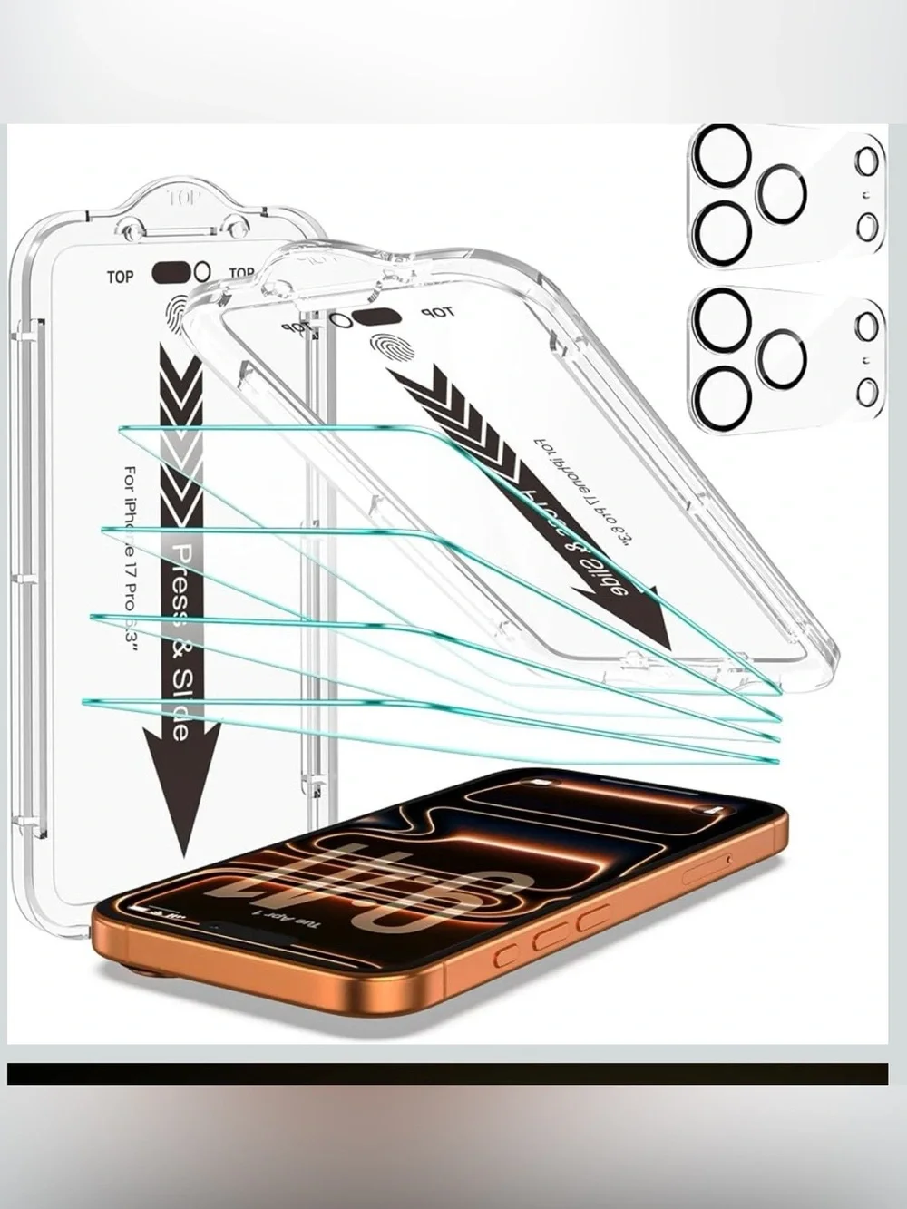 4-Pack Screen Protector for iPhone 17 Pro 6.3 inch Transparent HD